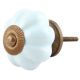 Solid Sky Blue Ceramic Melon Knob